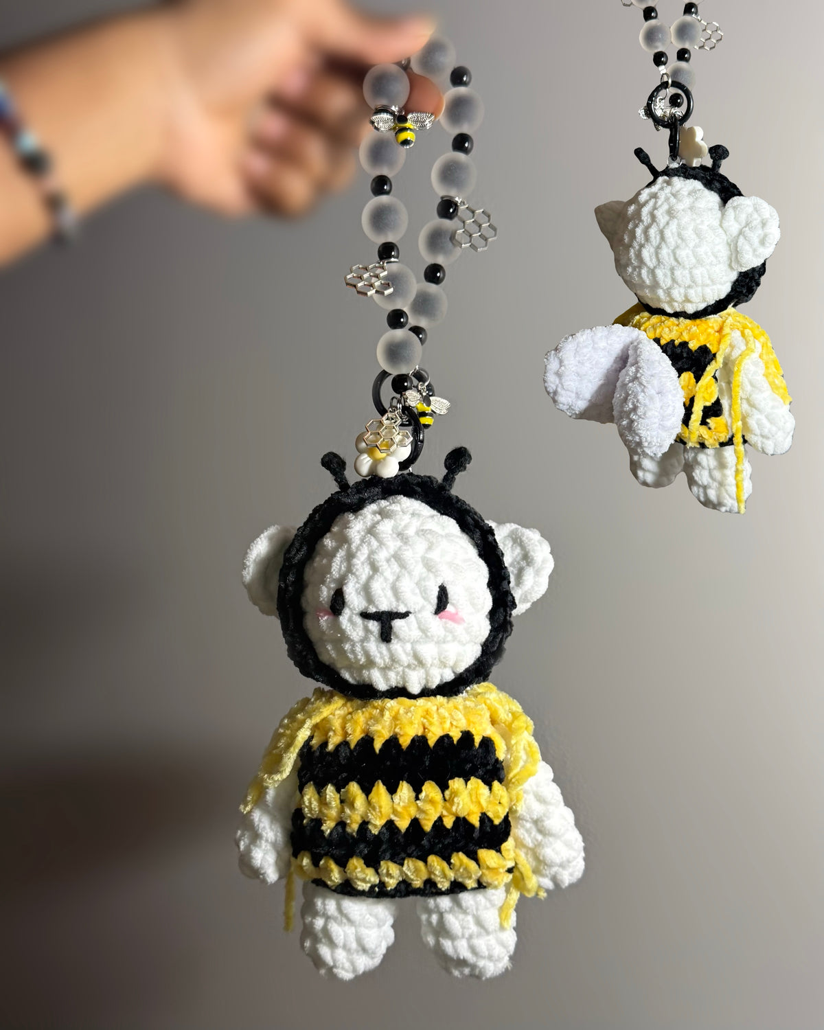 Bee Bear Keychain