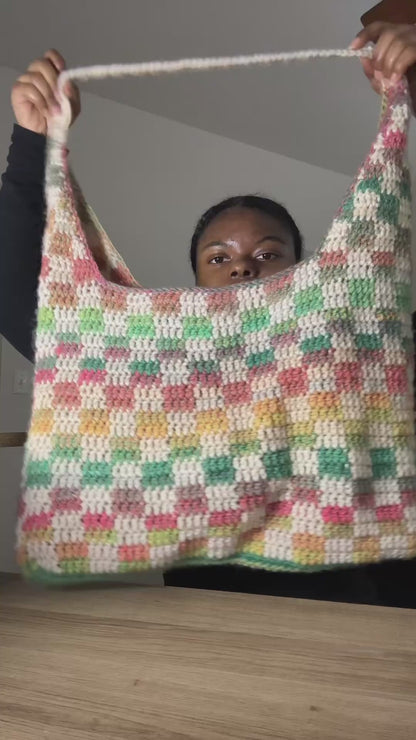 Checkered Tote Bag